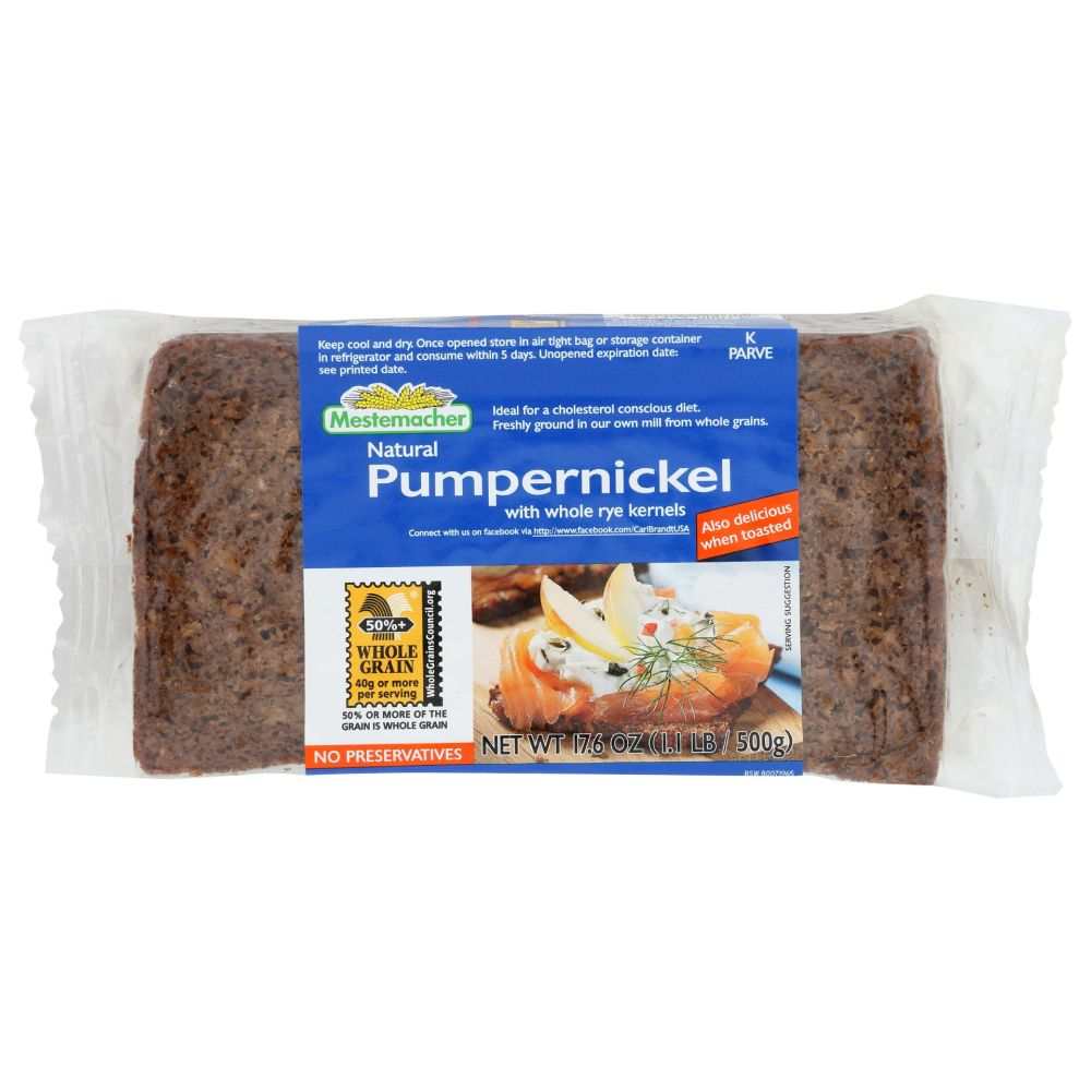 MESTEMACHER: Pumpernickel Bread, 17.6 oz