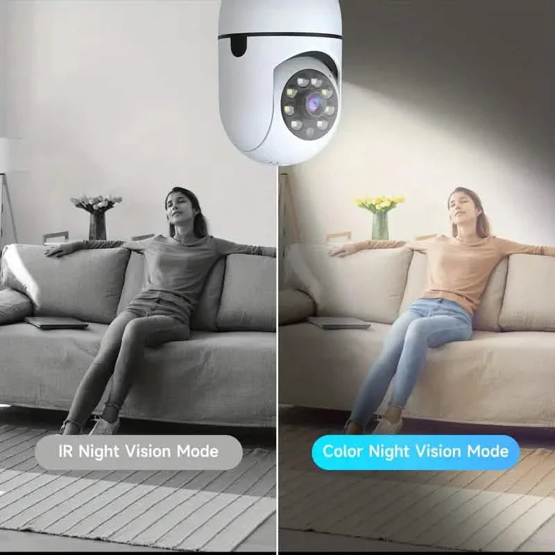 2-Pack: Wireless Security Cameras – 355° Rotation, Night Vision, Motion Detection, Two-Way Audio