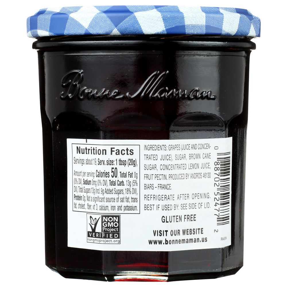 BONNE MAMAN: Muscat Grape Jelly, 13 oz