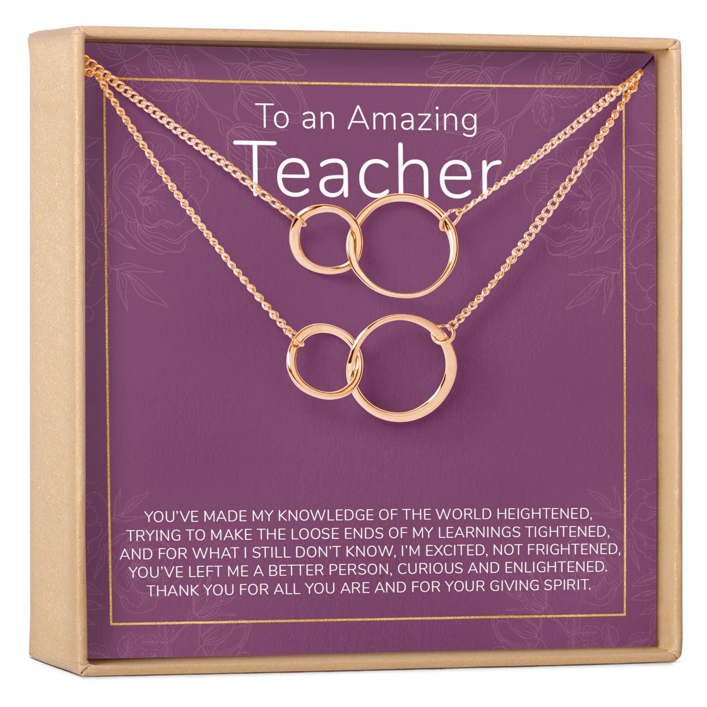 Teacher Necklace, Multiple Styles