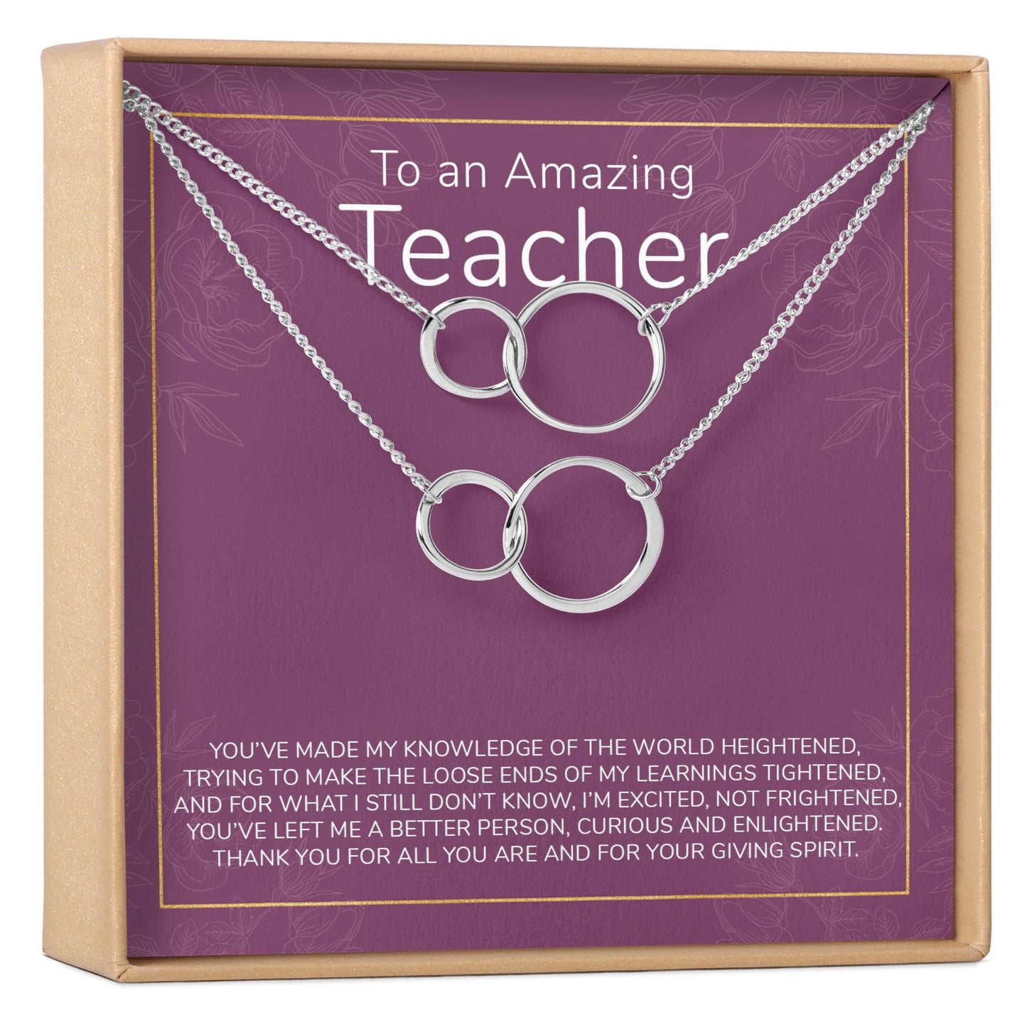 Teacher Necklace, Multiple Styles