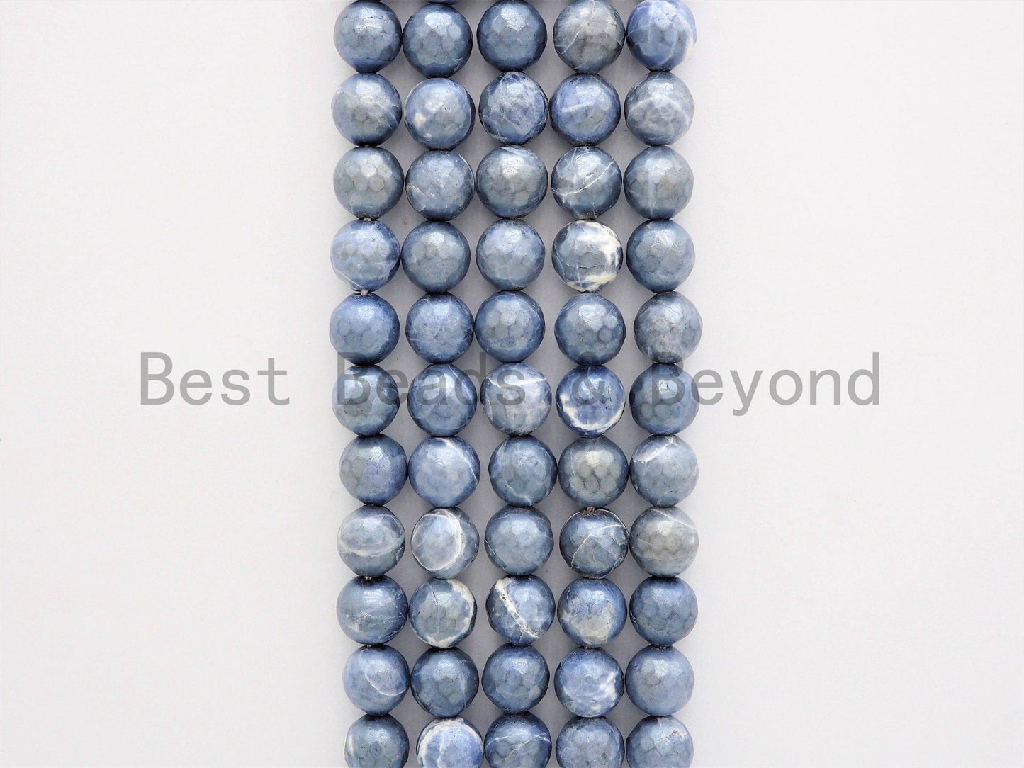 Quality Plated Facete Blue Sodalite Beads, sku#429