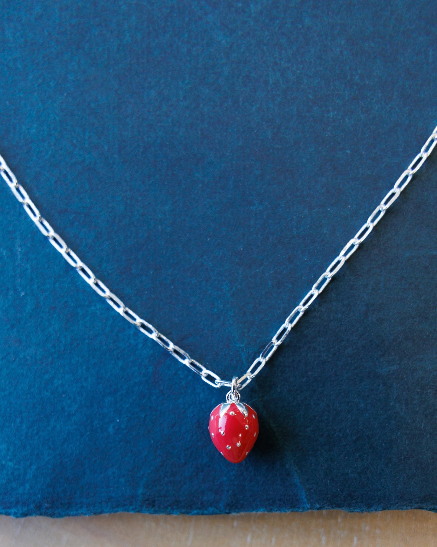 Silver Strawberry Fields Forever Necklace
