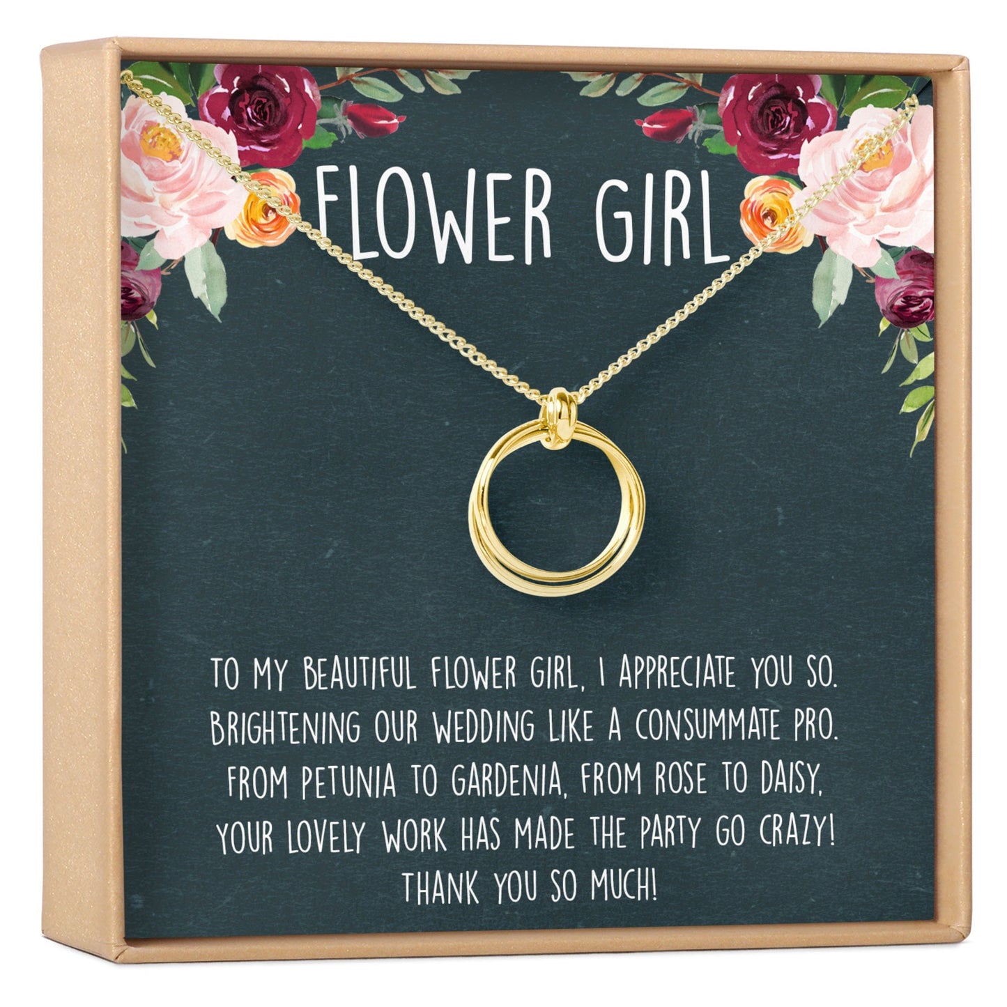 Flower Girl Necklace, Multiple Styles