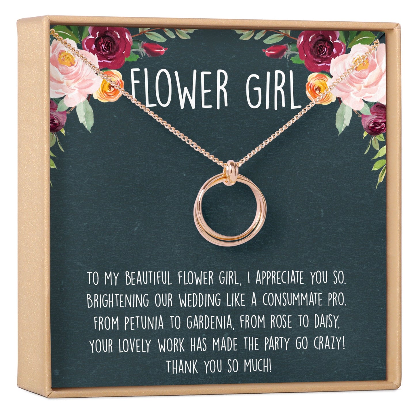 Flower Girl Necklace, Multiple Styles