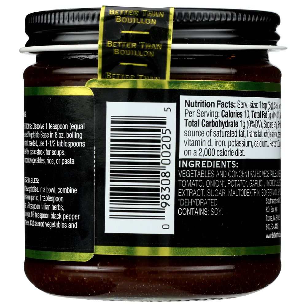 BETTER THAN BOUILLON: Superior Touch Vegetable Base, 8 oz