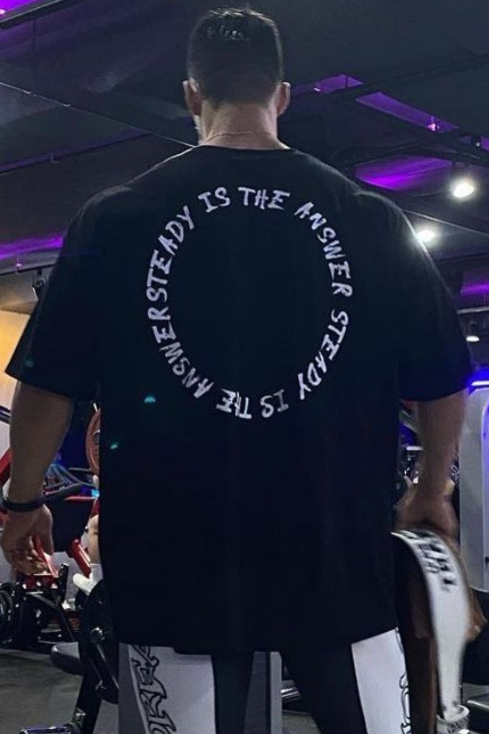 Men's Plus Size Letter Round Neck Half Sleeve T-Shirt