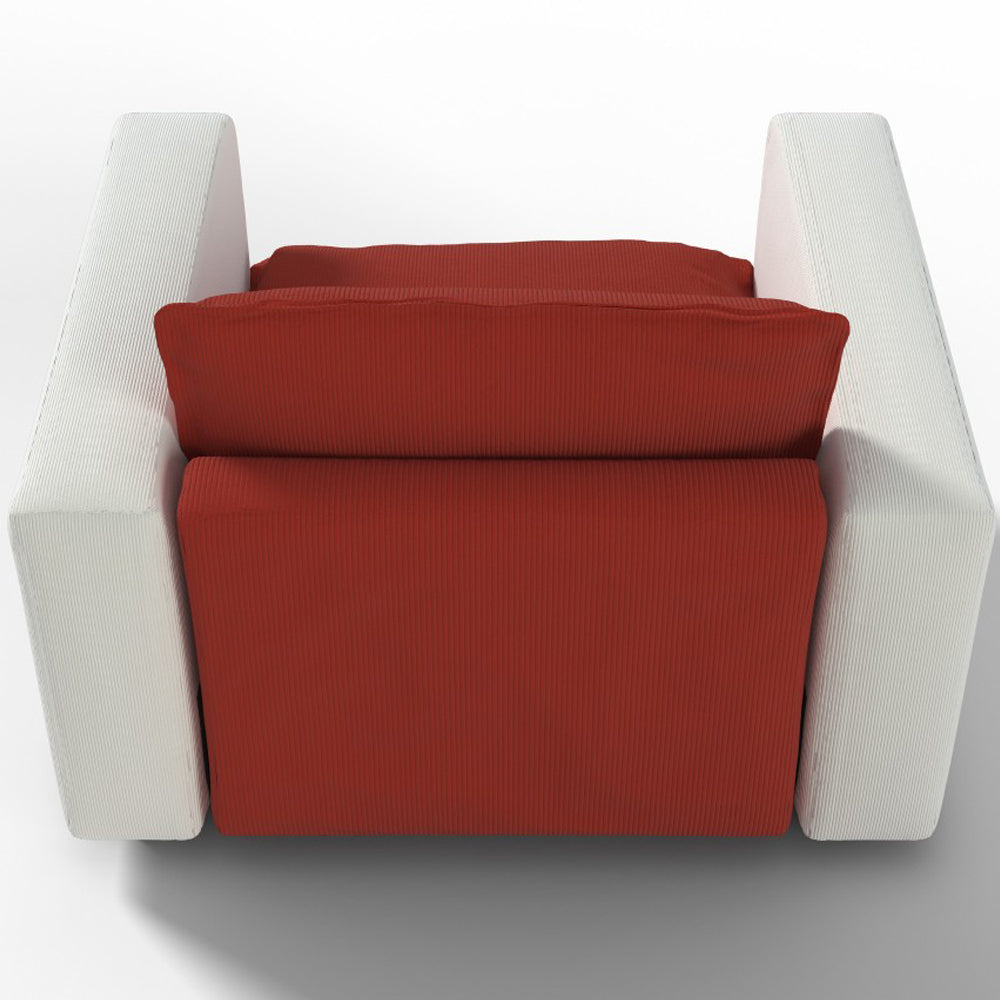 Ainfox Module Sofa Oversized Sectional Red With Armrest Beige For Living Room