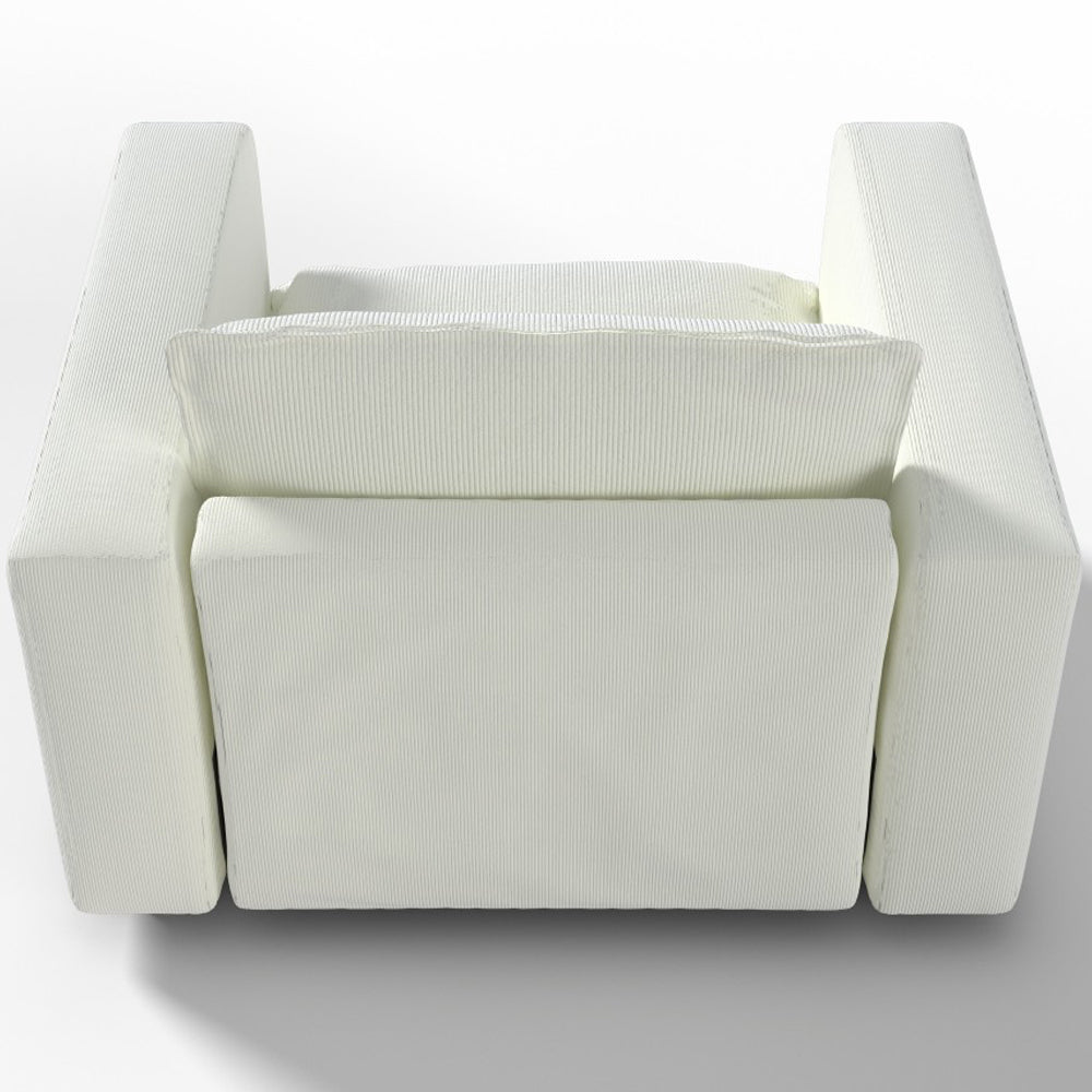 Ainfox Module Sofa Oversized Single Sofa With Armrest Beige For Living Room