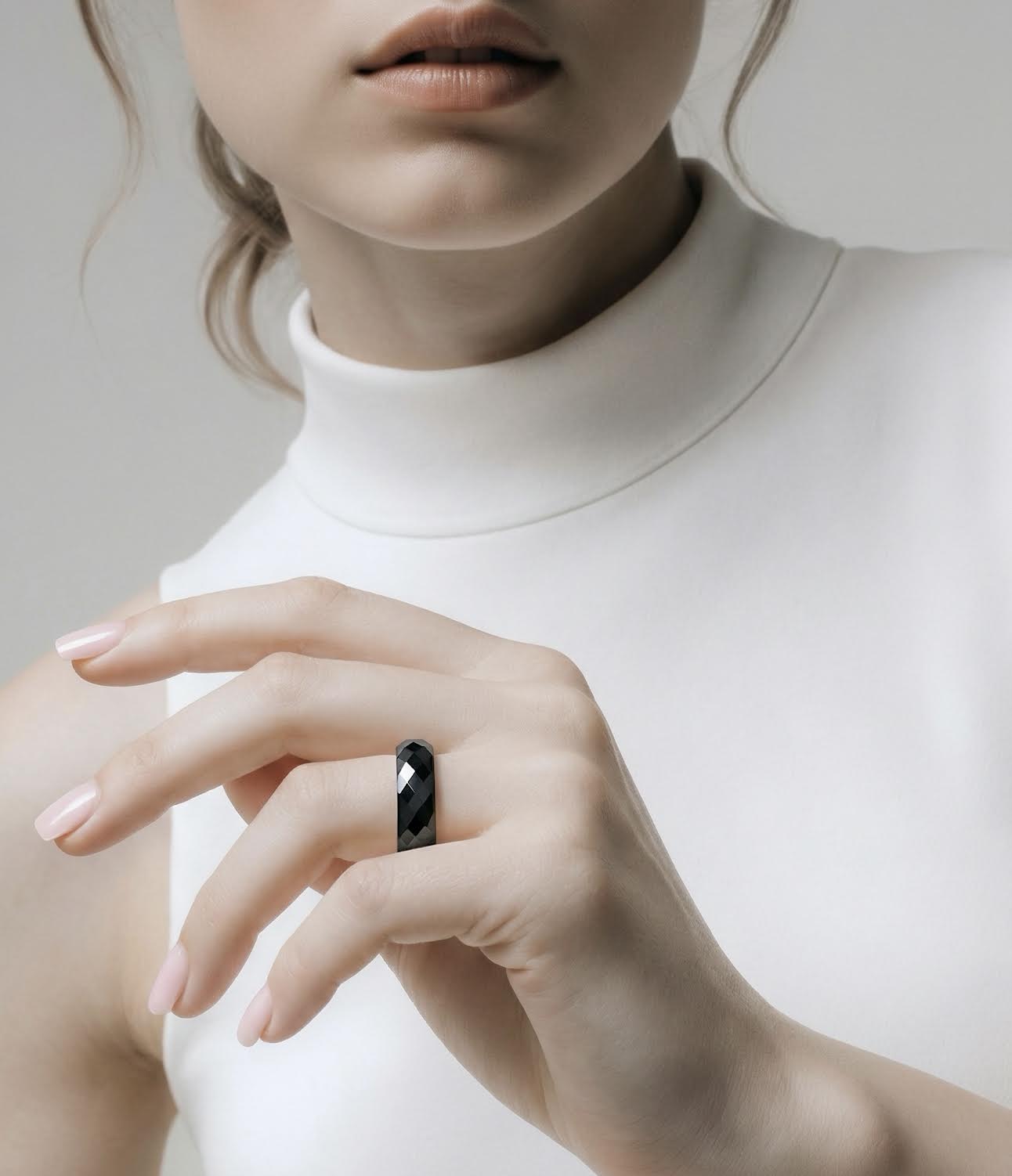 RG500B B.Tiff Polygon Stacking Ring