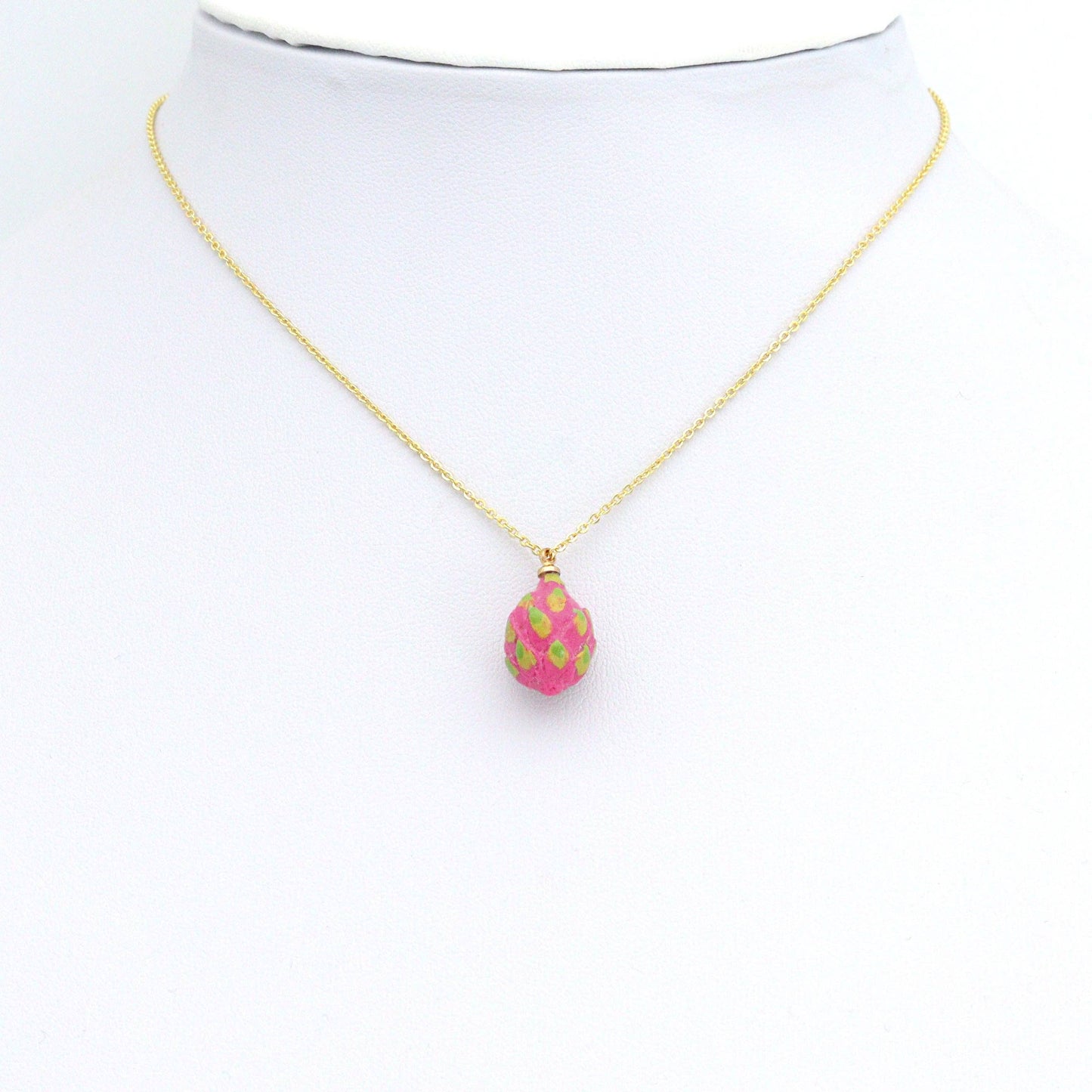 Cute Enamel Dragon Fruit Charm Pendant,Sku#LK1239