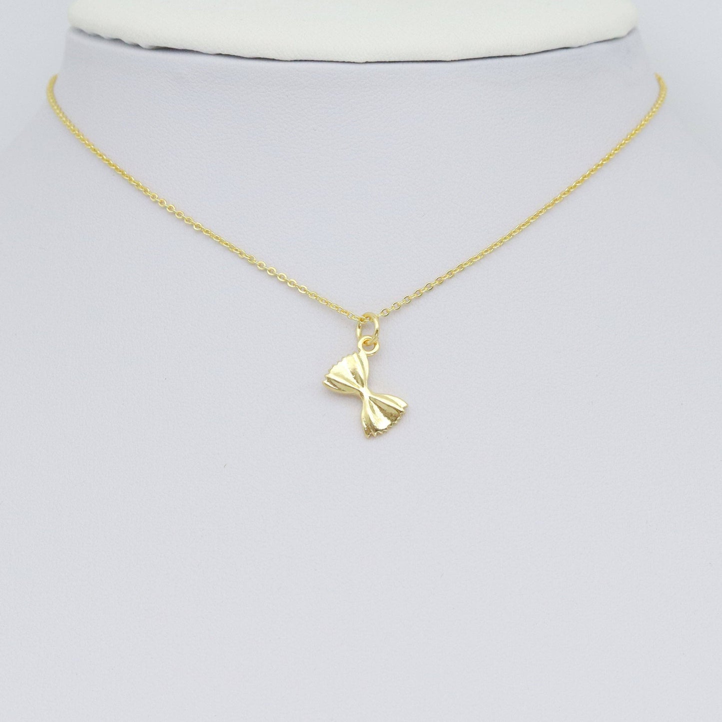 Gold Bow knot Charm Pendant, Sku#LK1018