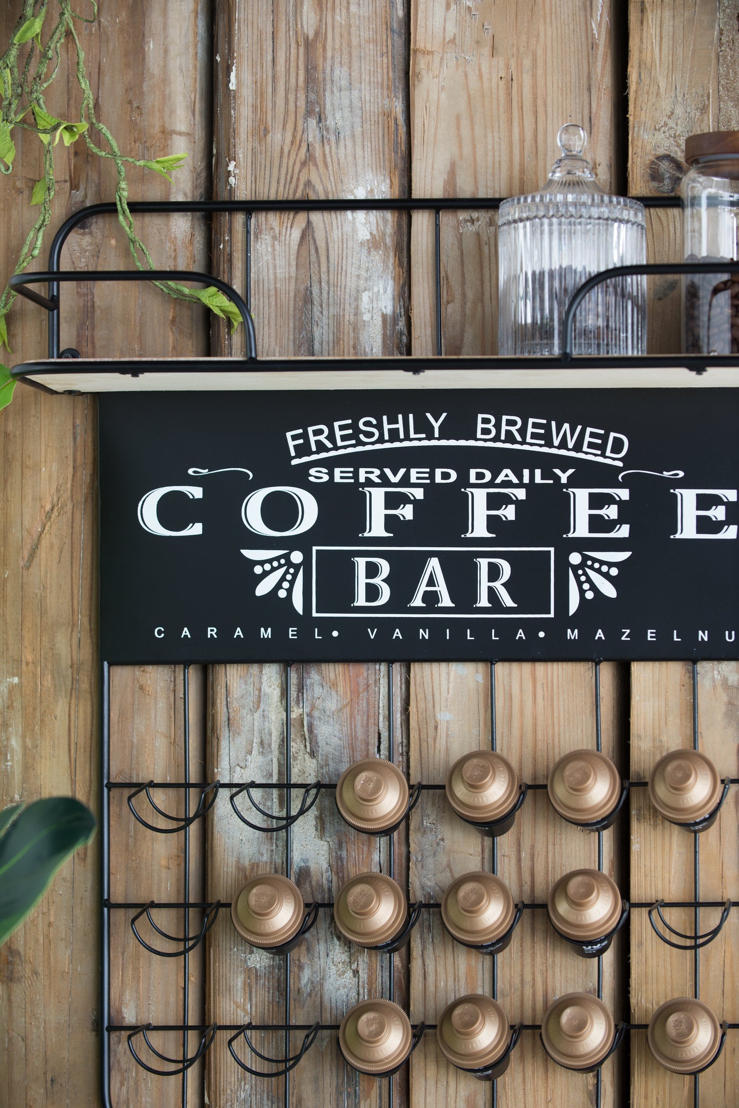 Stylish Coffee Bar Shelf
