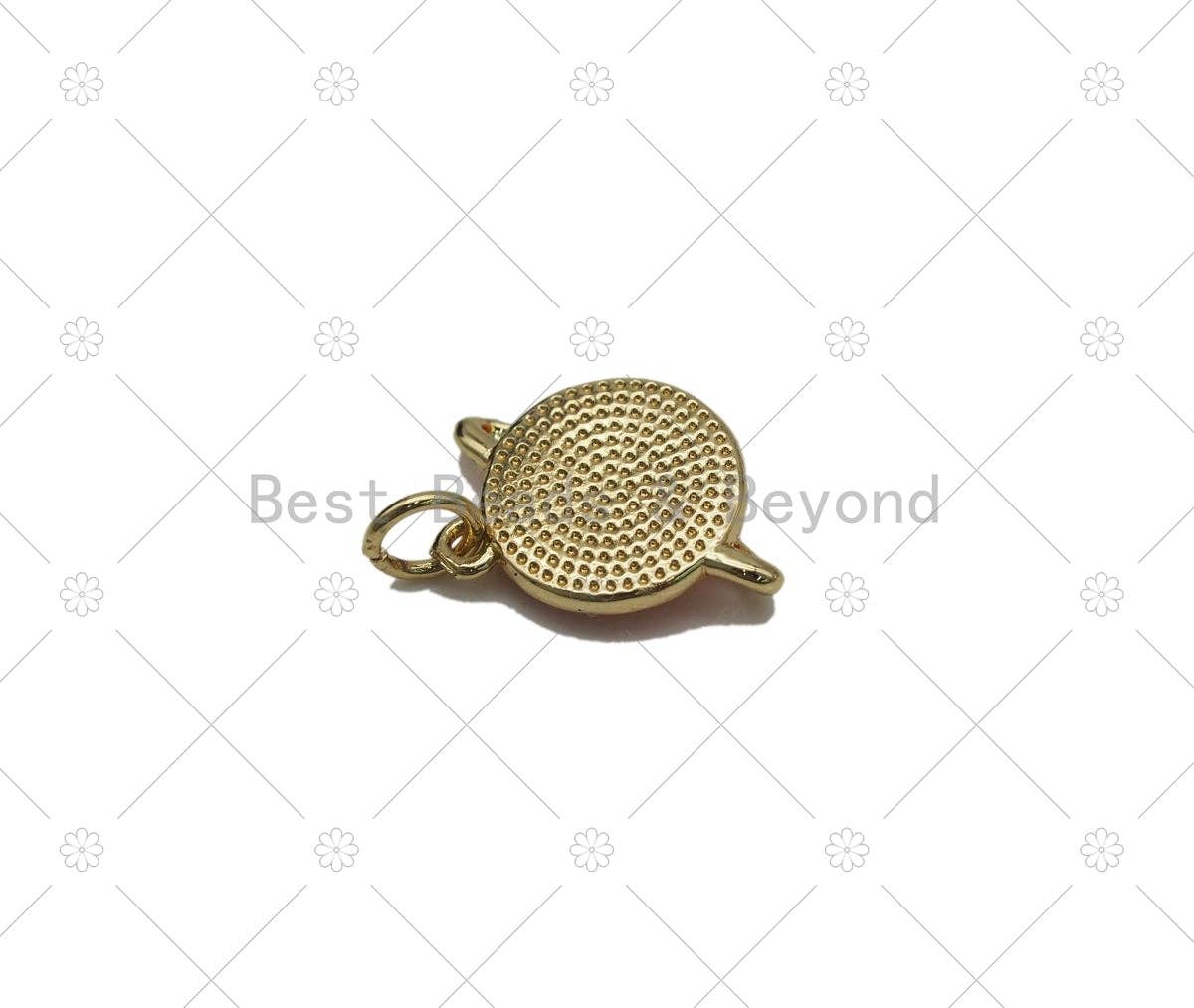 Colorful Enamel Five Star On Earth Shape Pendant,18K Gold Filled Earth Star Charm, Necklace Bracelet Charm Pendant, Sku#JD25