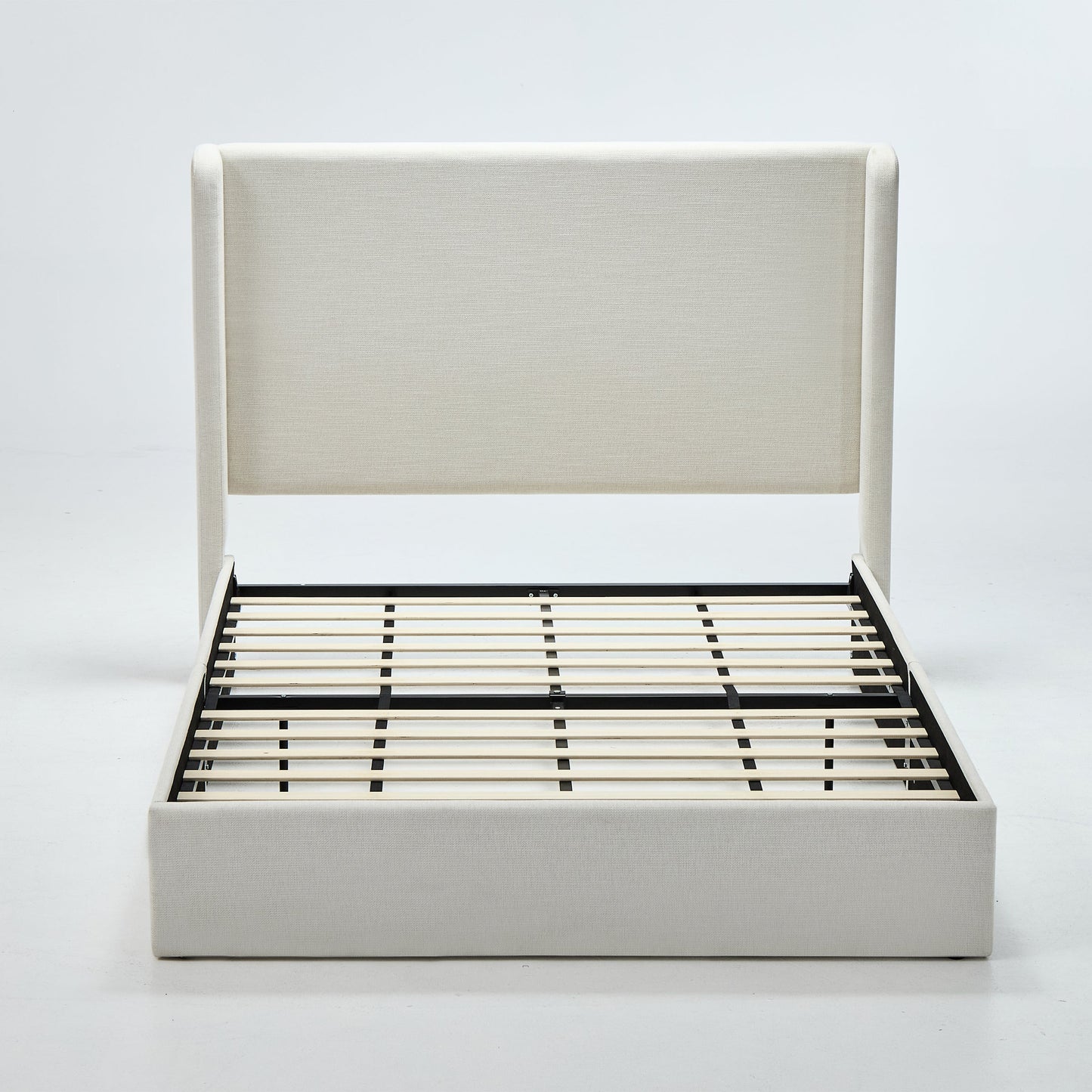 Carmen Upholstered Wingback Bed - California King