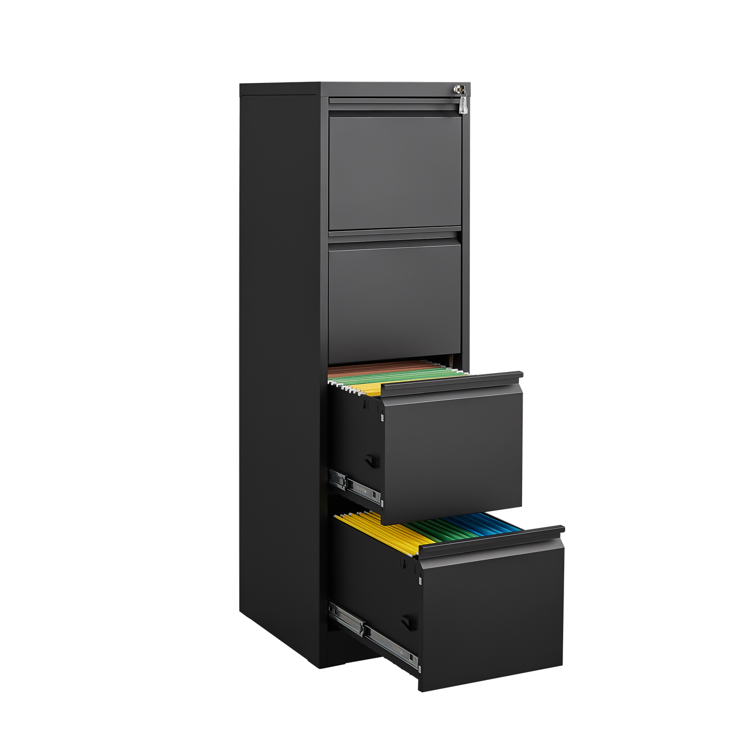 4 Drawer Vertical File Cabinet with Lock
