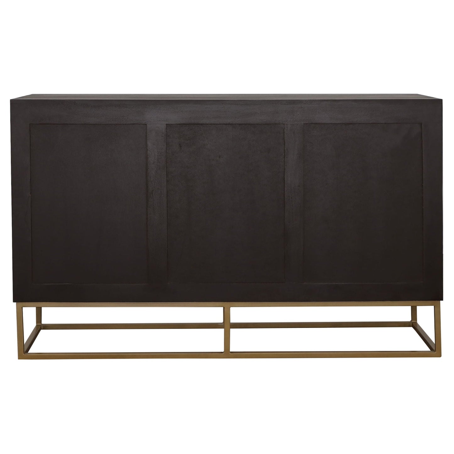 Zara 2-door 57-inch Wood Accent Storage Cabinet Black Walnut