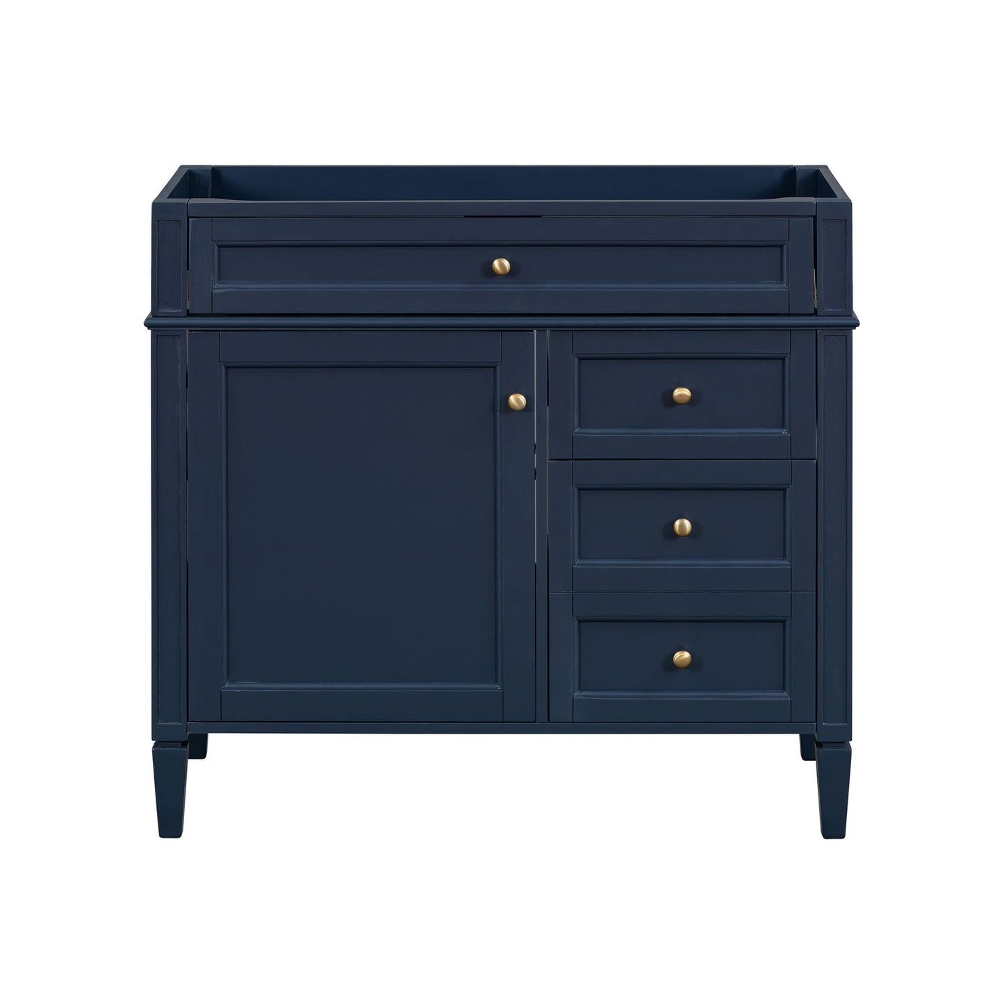 Bathroom Vanity With 2 Drawers And Tip-Out Drawer, Storage Cabinet