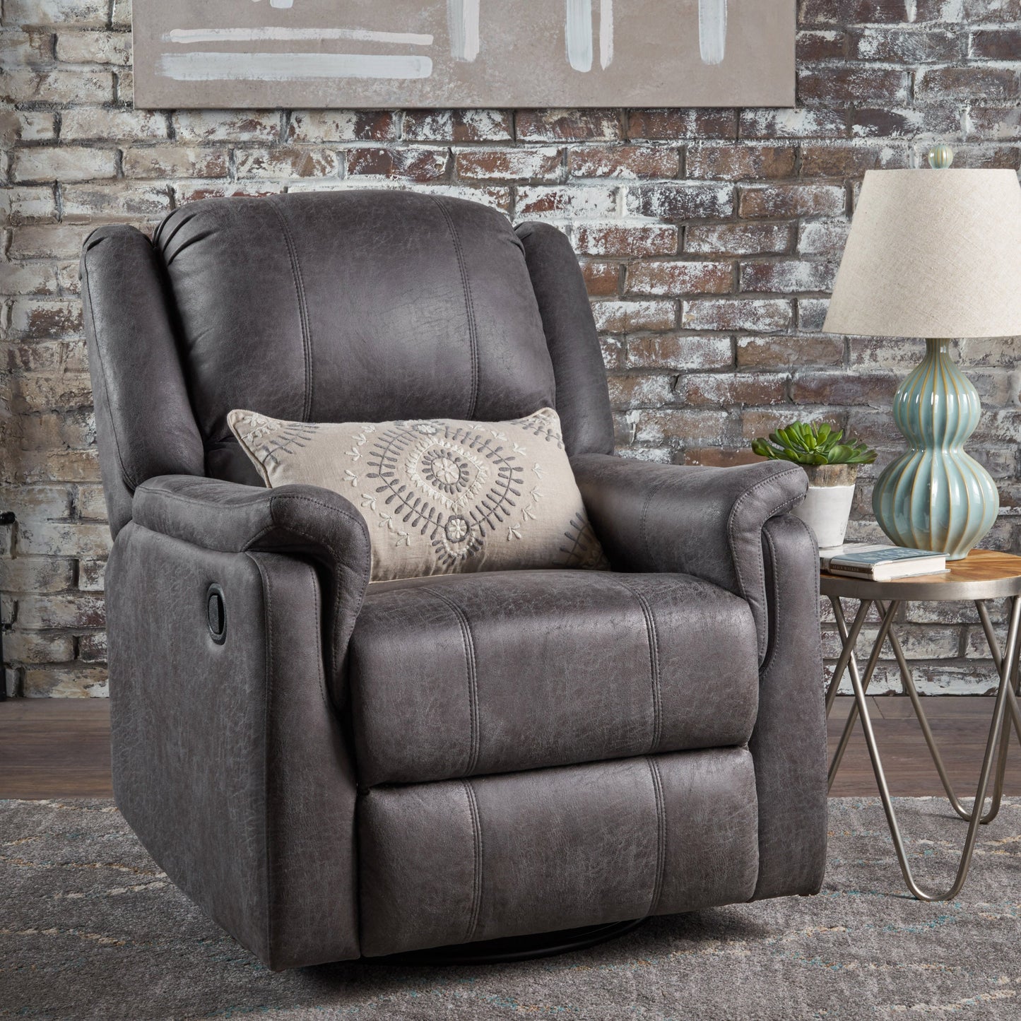 Glider Recliner With Swivel