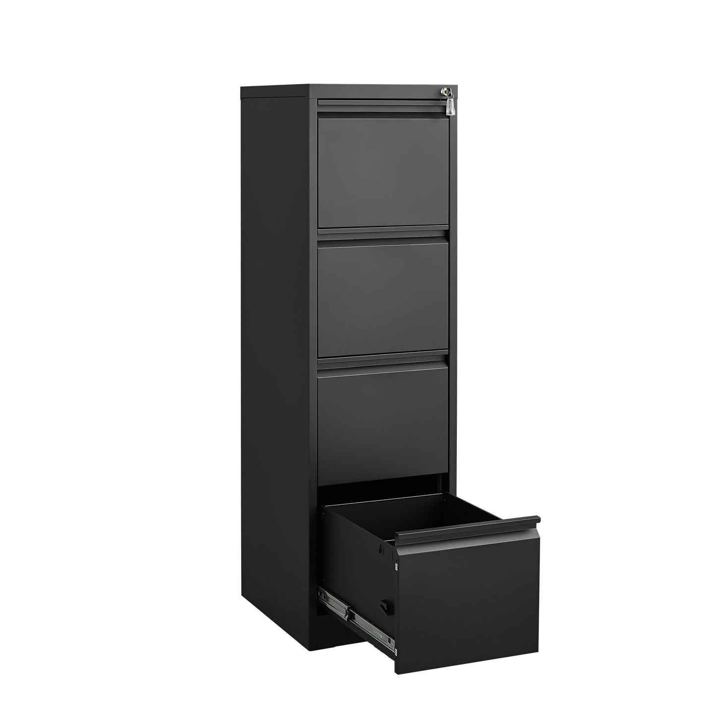 4 Drawer Vertical File Cabinet with Lock