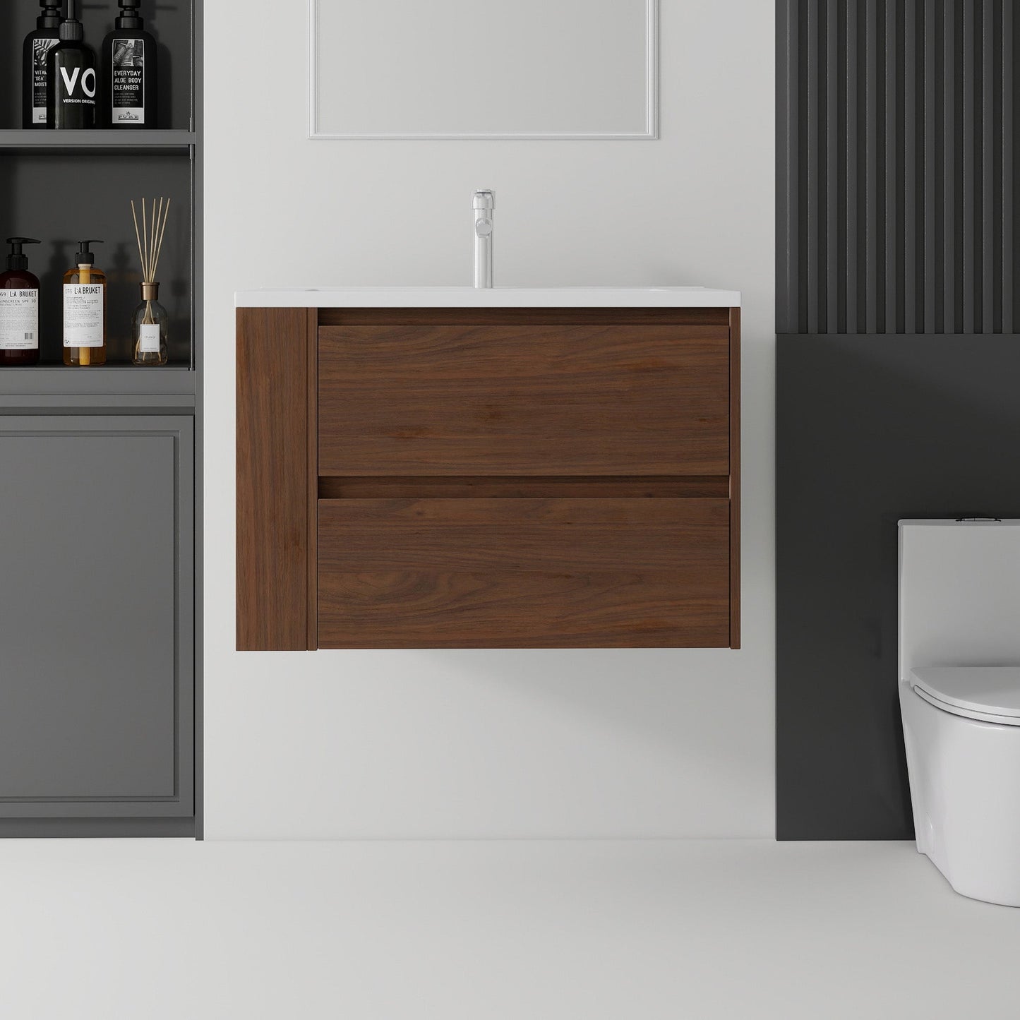 30 Inch Floating Bathroom Vanity with Sink
