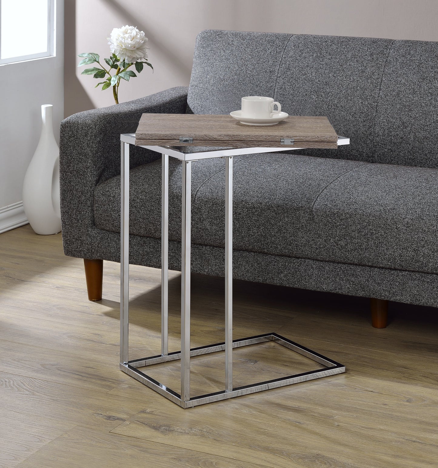 Danson Weathered Accent Table