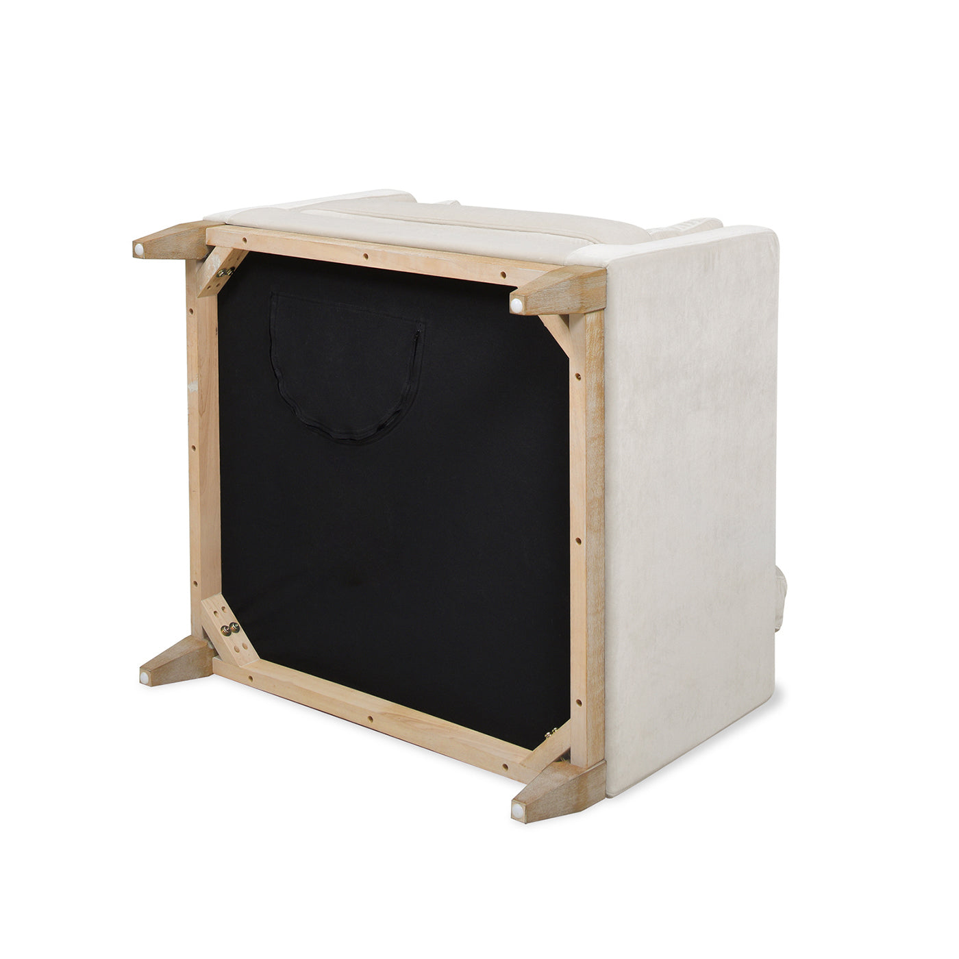 Knox 36" Modern Farmhouse Arm Chair in French Velvet