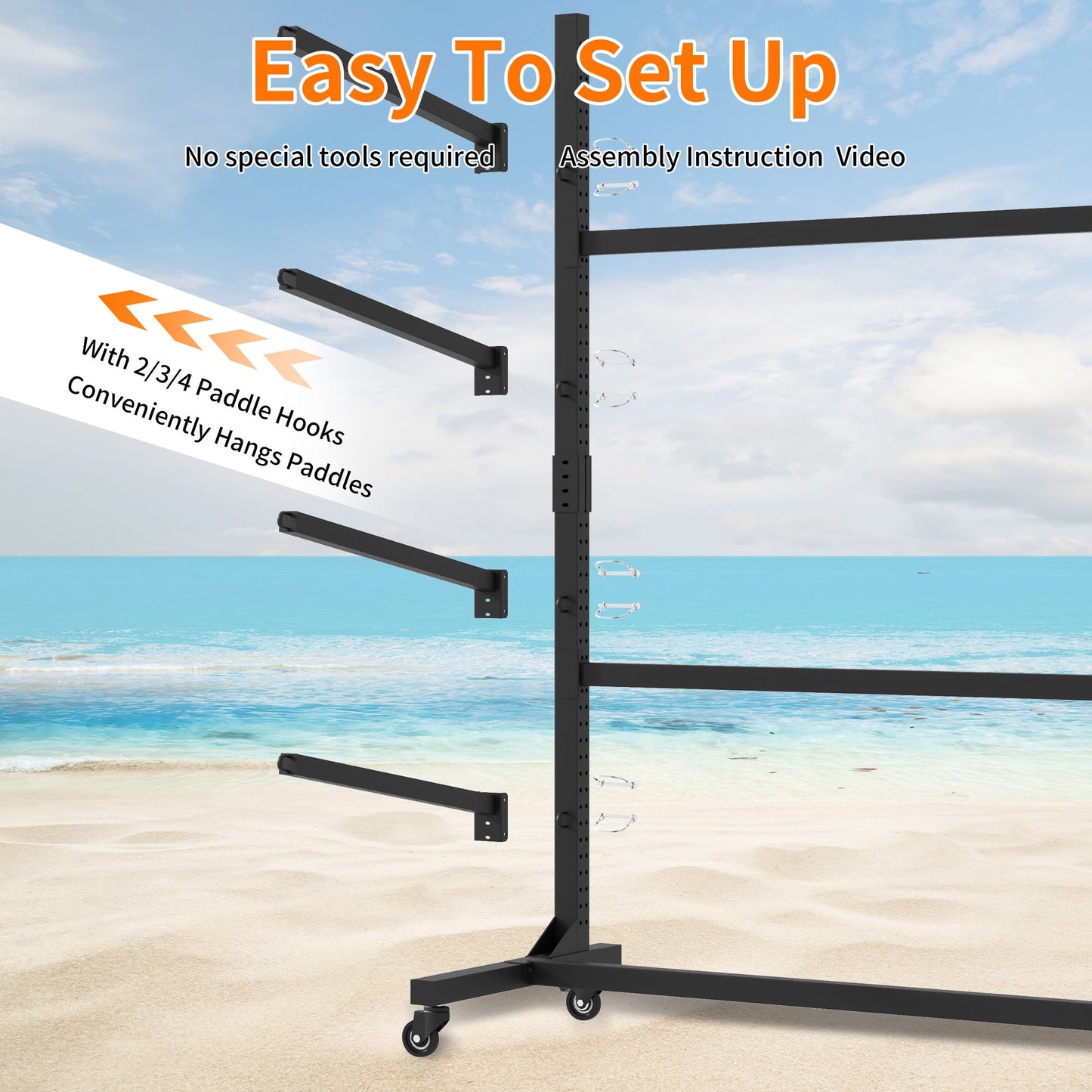 80''H Freestanding Kayak Storage Rack