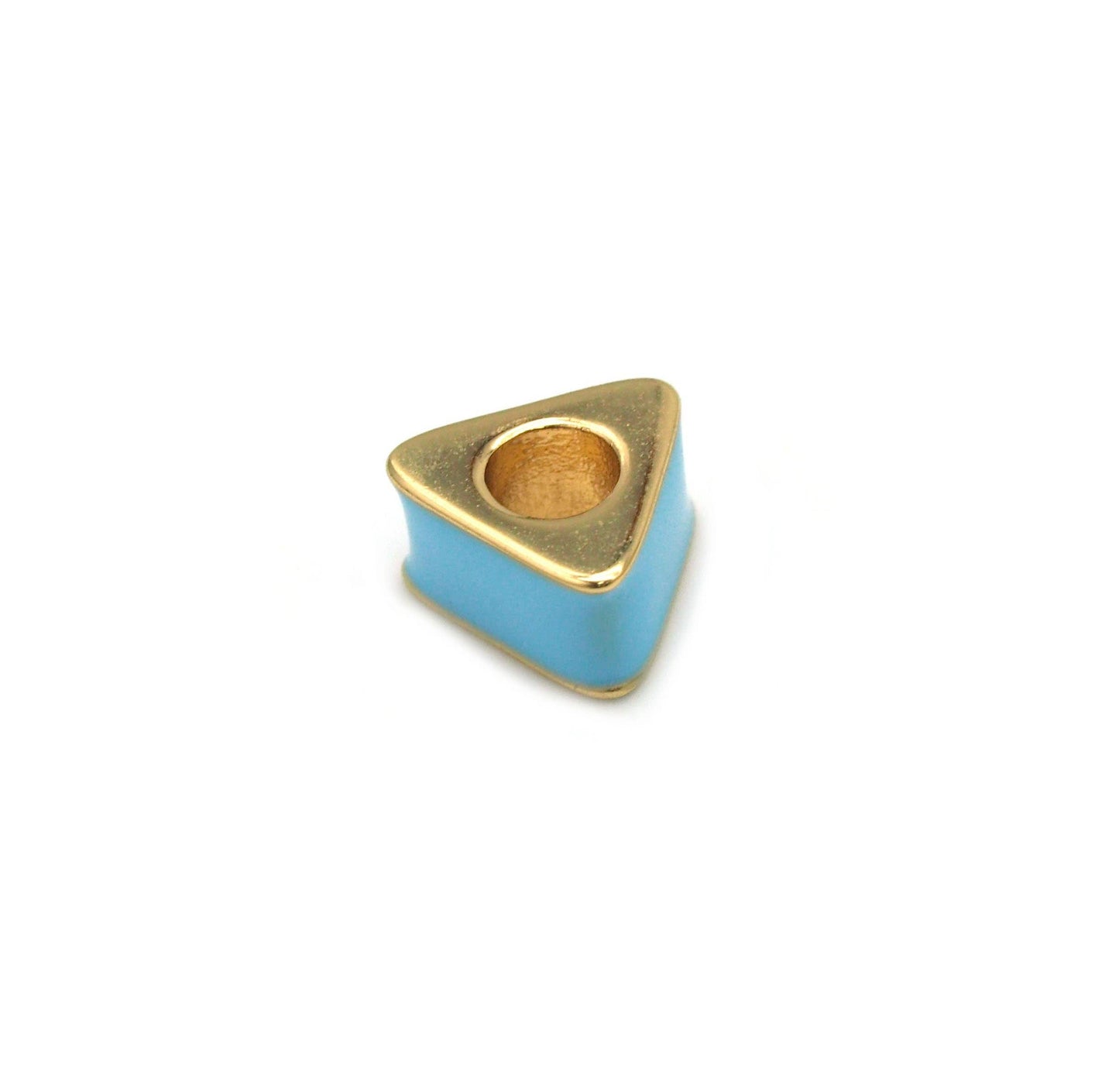Enamel Triangle Spacer Beads, Sku#G431