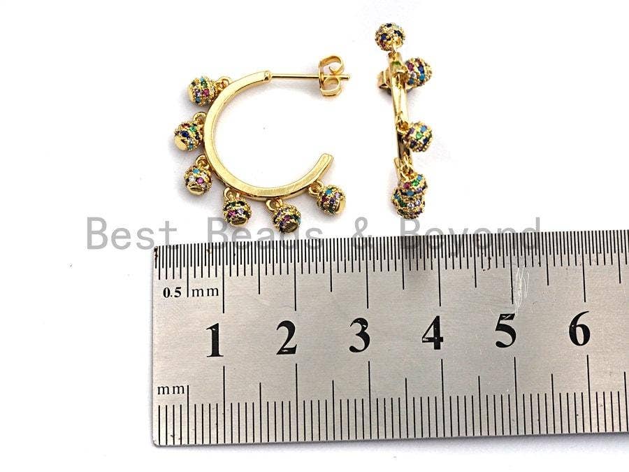 Colorful CZ Cuff Earring, Sku#J104