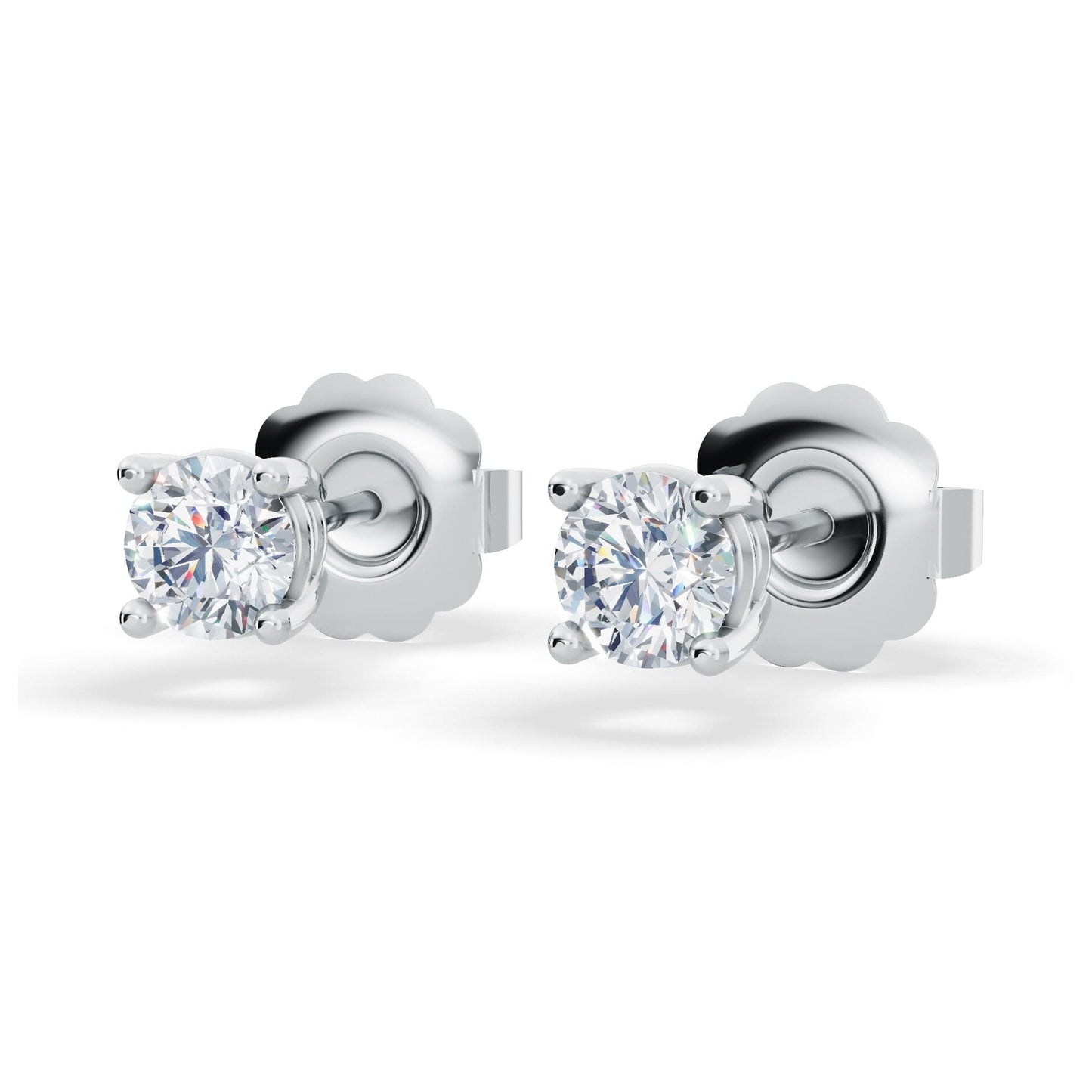 Classic Lab Diamond Stud Earrings (1/4 ct. tw.) – VS+ Clarity - 14k White or Yellow Gold Over Sterling Silver