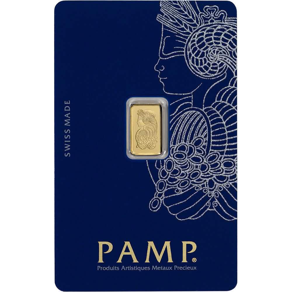 1グラム金地金 PAMPスイス フォルトゥナ 999.9純度 密封検定済み