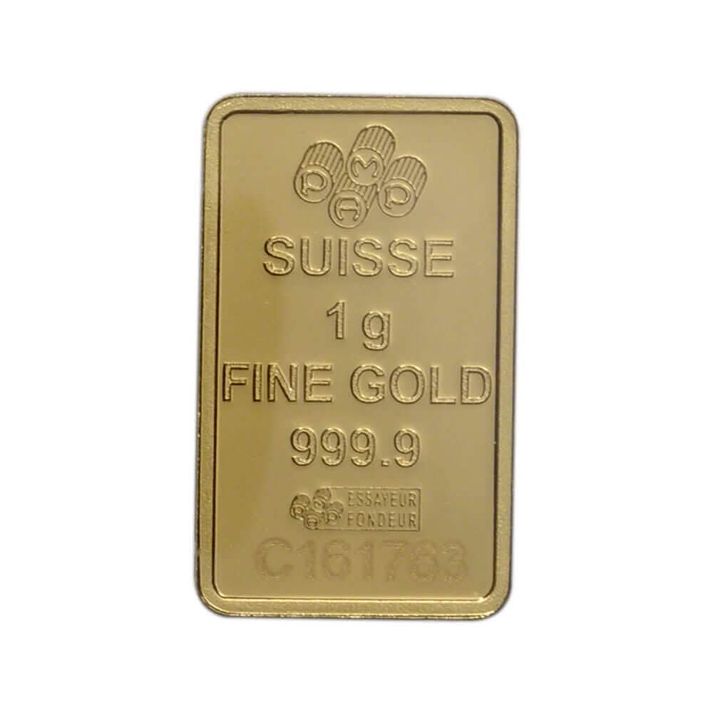 1グラム金地金 PAMPスイス フォルトゥナ 999.9純度 密封検定済み