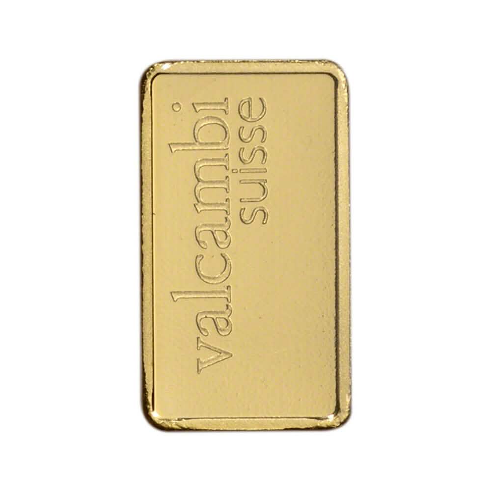 1グラム ゴールドバー Valcambi Suisse 999.9 純金 封印済み