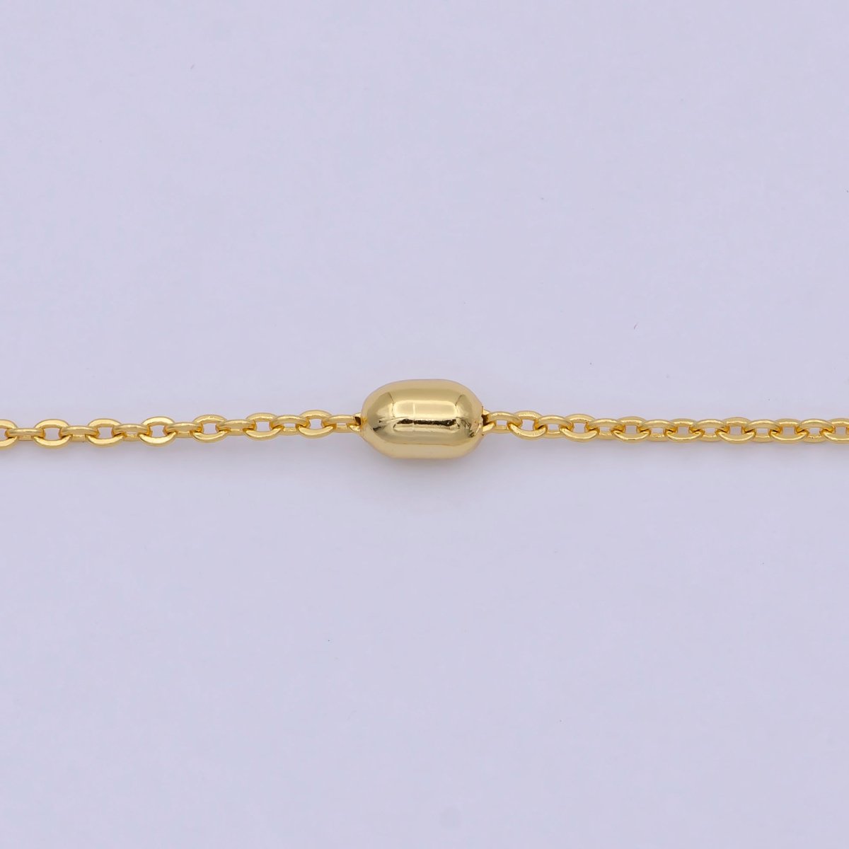 1 mm Satellite necklace, 24k gold filled chain Bead, Dainty gold filled chain, minimalist necklace 17.7 inch chain | WA-741 Clearance Pricing
