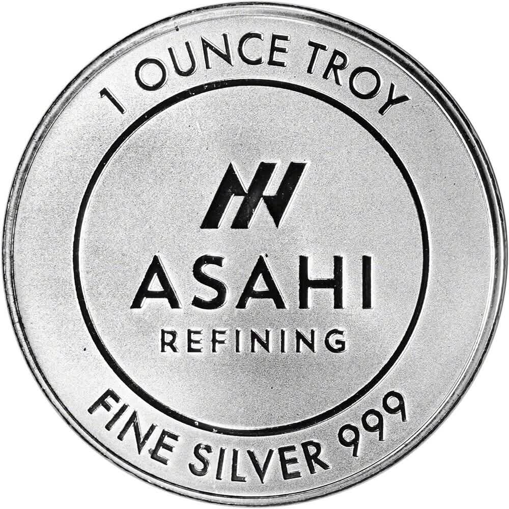 1 oz Rond en argent - Asahi Refining .999 Pur