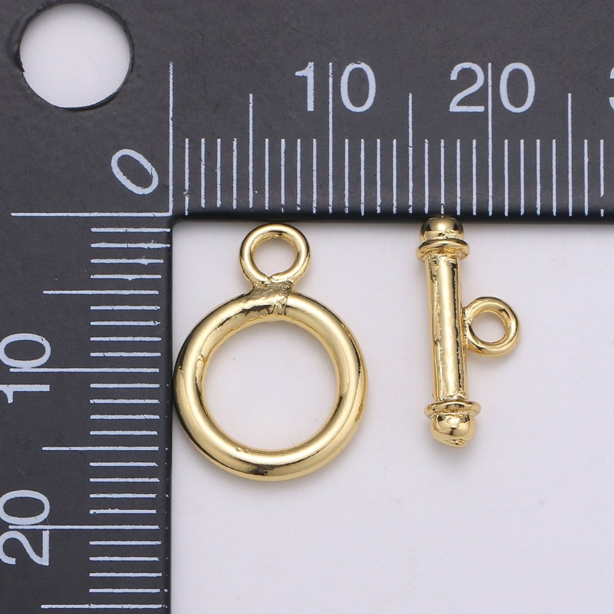 1 set Simple Gold Toggle Clasp For Necklace Bracelet DIY Jewelry Making  L-056