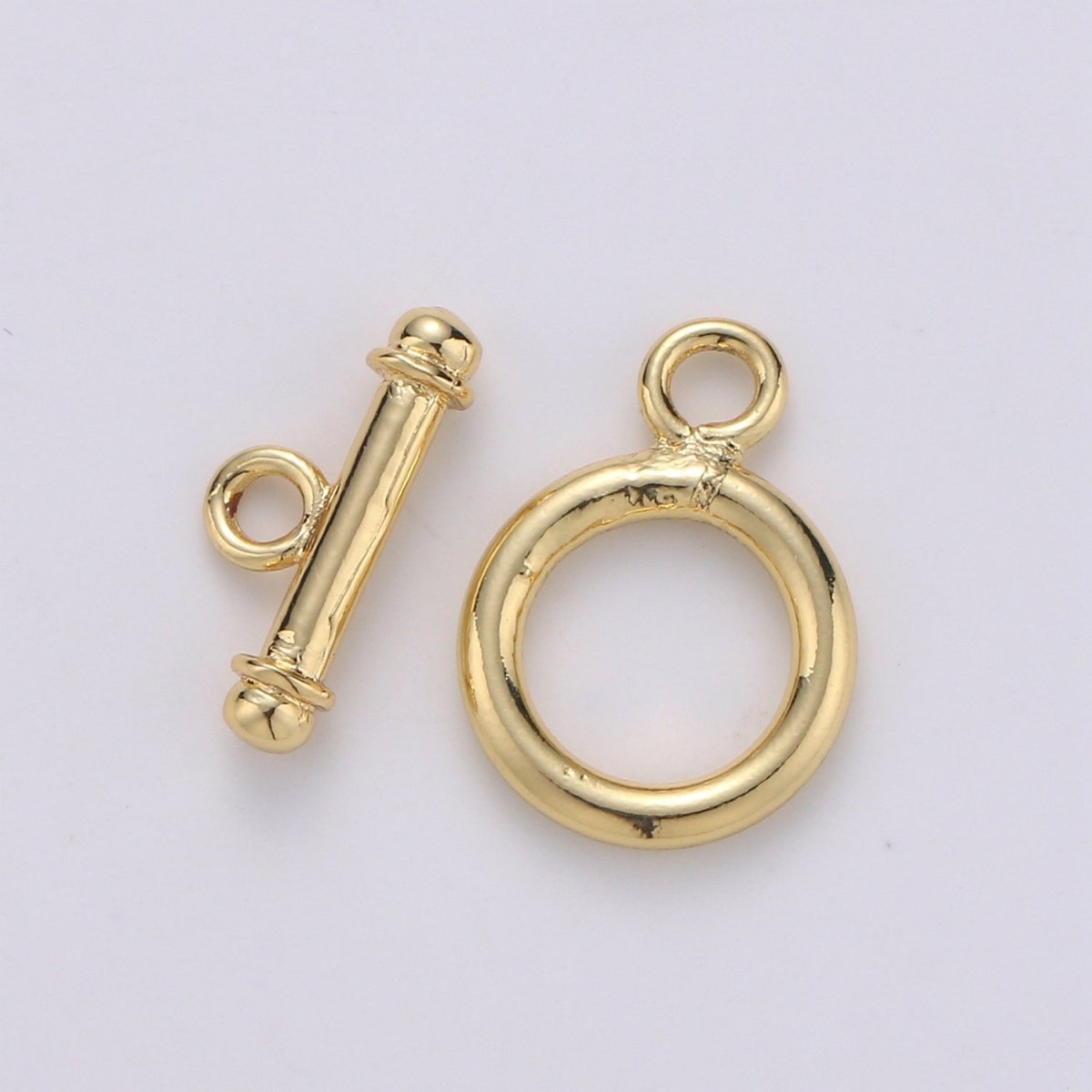 1 set Simple Gold Toggle Clasp For Necklace Bracelet DIY Jewelry Making  L-056