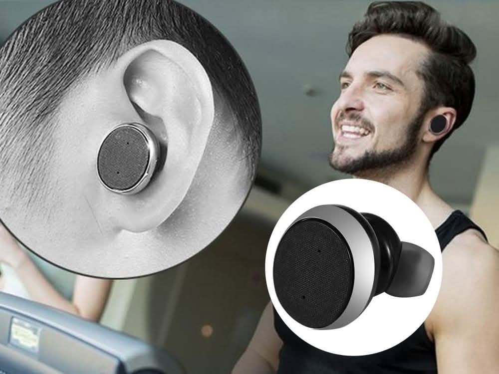 1ユニット：ミニインビジブルワイヤレスBluetooth 10.0ステレオインイヤーヘッドセットイヤホン