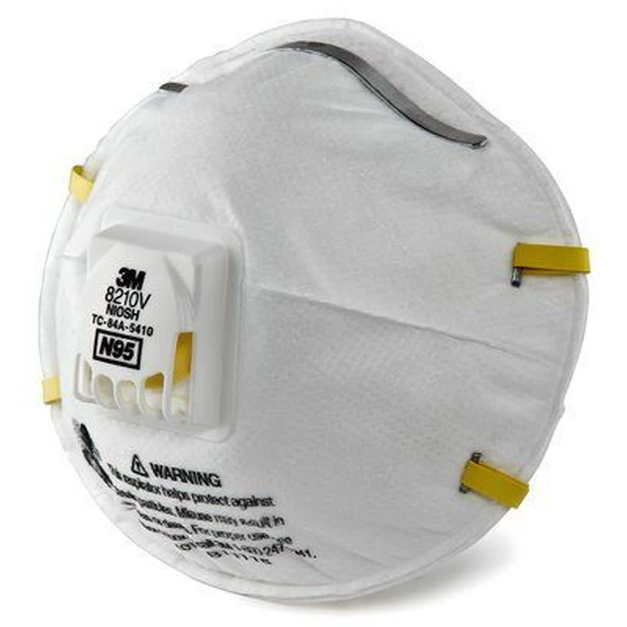 Paquet de 10 : Masque respiratoire anti-particules 3M N95 avec valve Cool Flow 8210V
