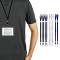 10-Pack: Adjustable Face Mask Loop Extender Id Name Badges CDC Card Holder Lanyards