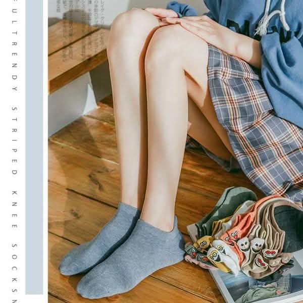 Lot de 10 paires : Chaussettes Femme brodées fantaisie