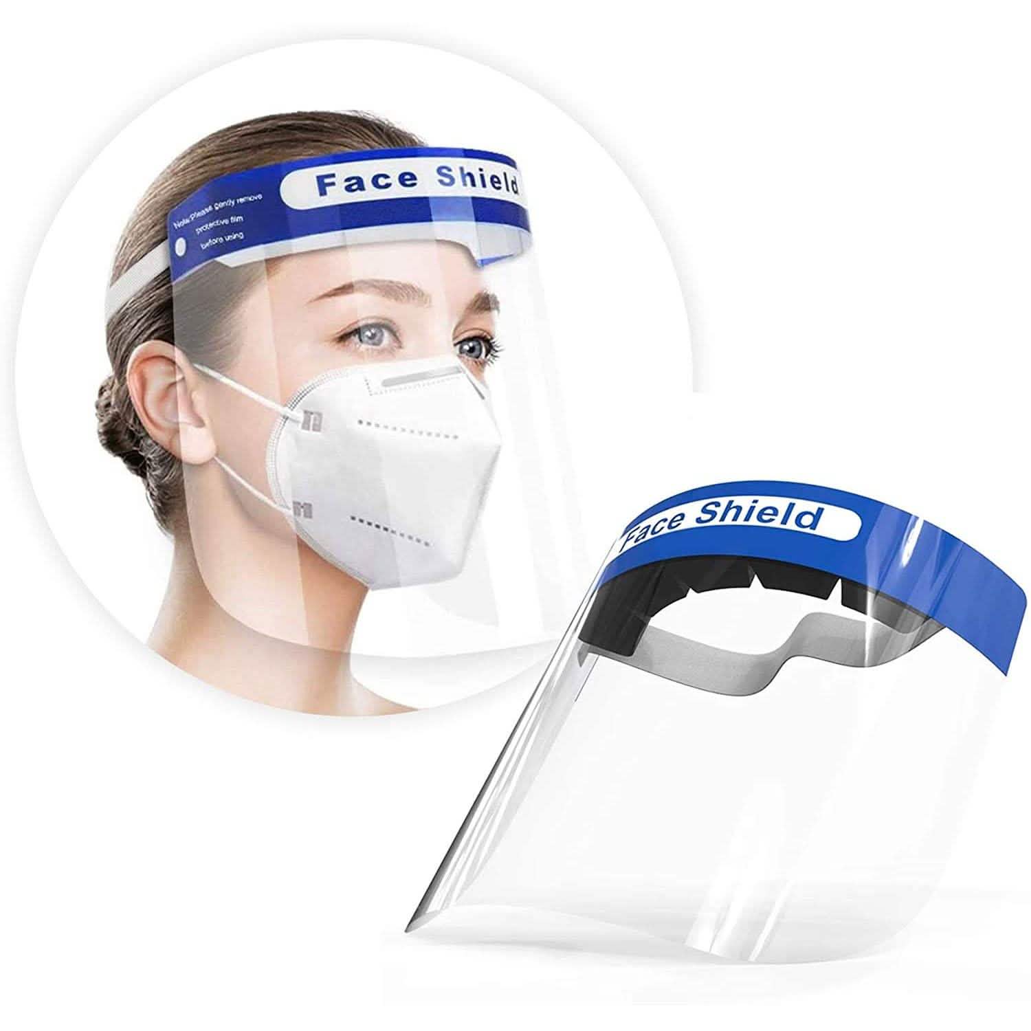 Lot de 10: Visières de protection faciale