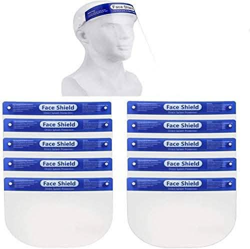 Lot de 10: Visières de protection faciale