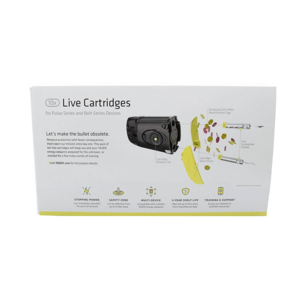 Pack de 10 : Cartouches TASER C2/Bolt/Pulse/Pulse+