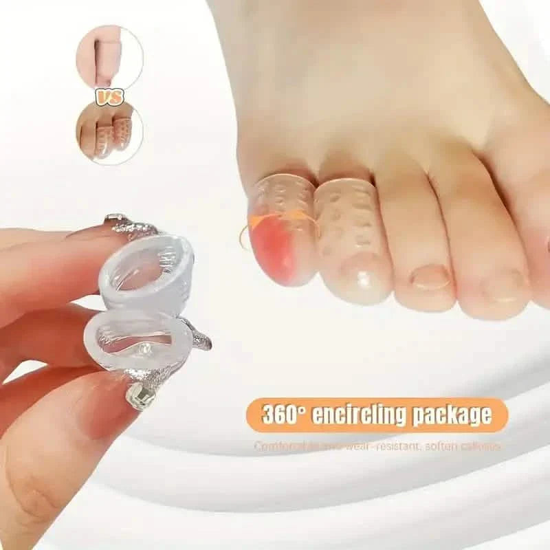 10-Pack: Transparent Toe Protector - Soft and Comfortable Toe Cover