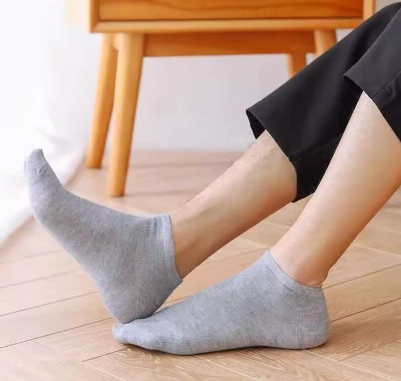 10-Pairs: Men's Plain Knitted Lining Socks