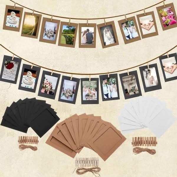 Lot de 10 : Cadre photo mural créatif DIY de 7,6 cm