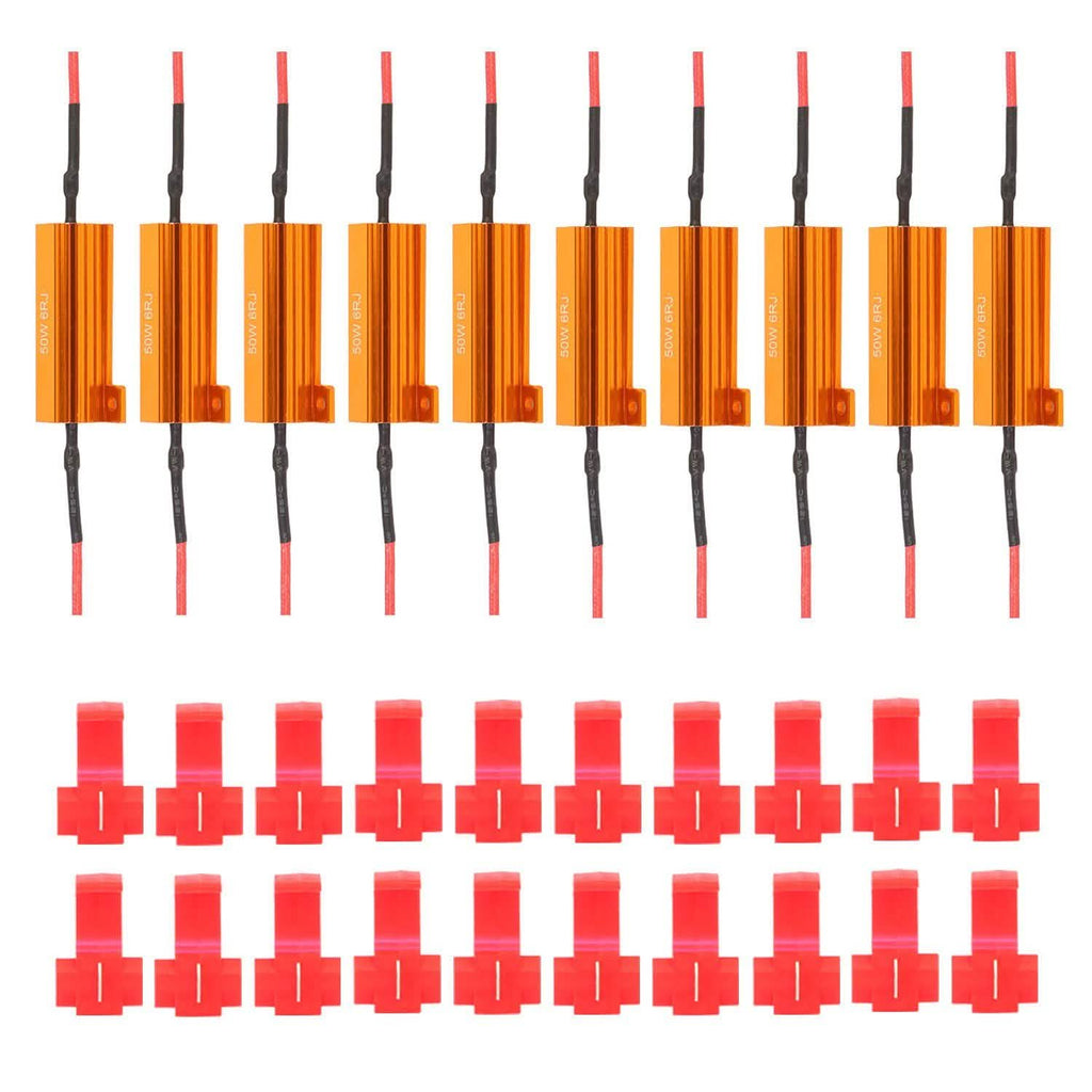 10-Piece: 50W 6Ohm Load Resistor