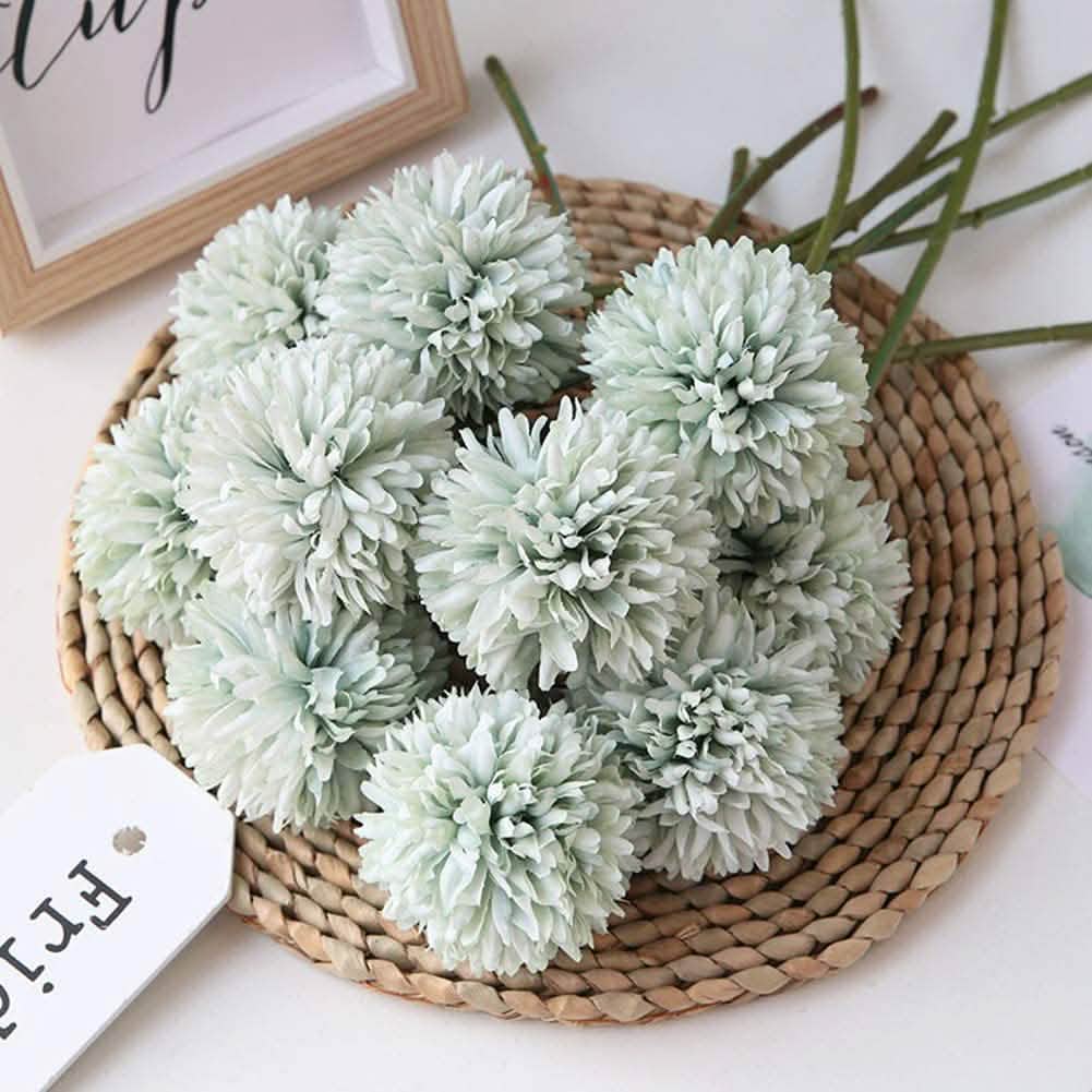 10-Piece: Artificial Flowers Chrysanthemum Ball Flowers Bouquet